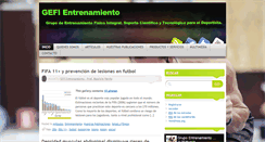 Desktop Screenshot of gefientrenamiento.com.ar